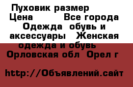 Пуховик размер 42-44 › Цена ­ 750 - Все города Одежда, обувь и аксессуары » Женская одежда и обувь   . Орловская обл.,Орел г.